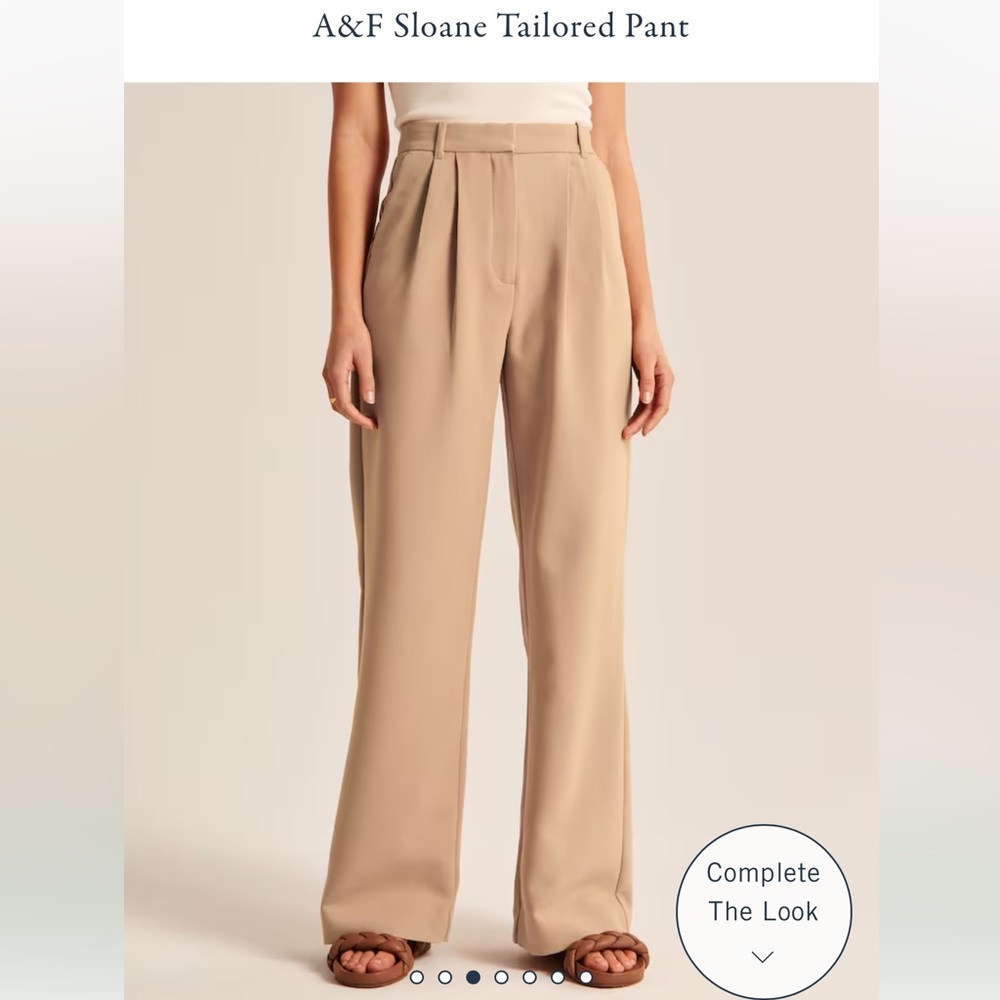 A&F Sloane Tailored Light Brown Slack Pants. Brand New!